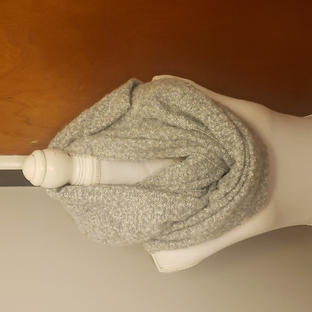 Gray infinity scarf